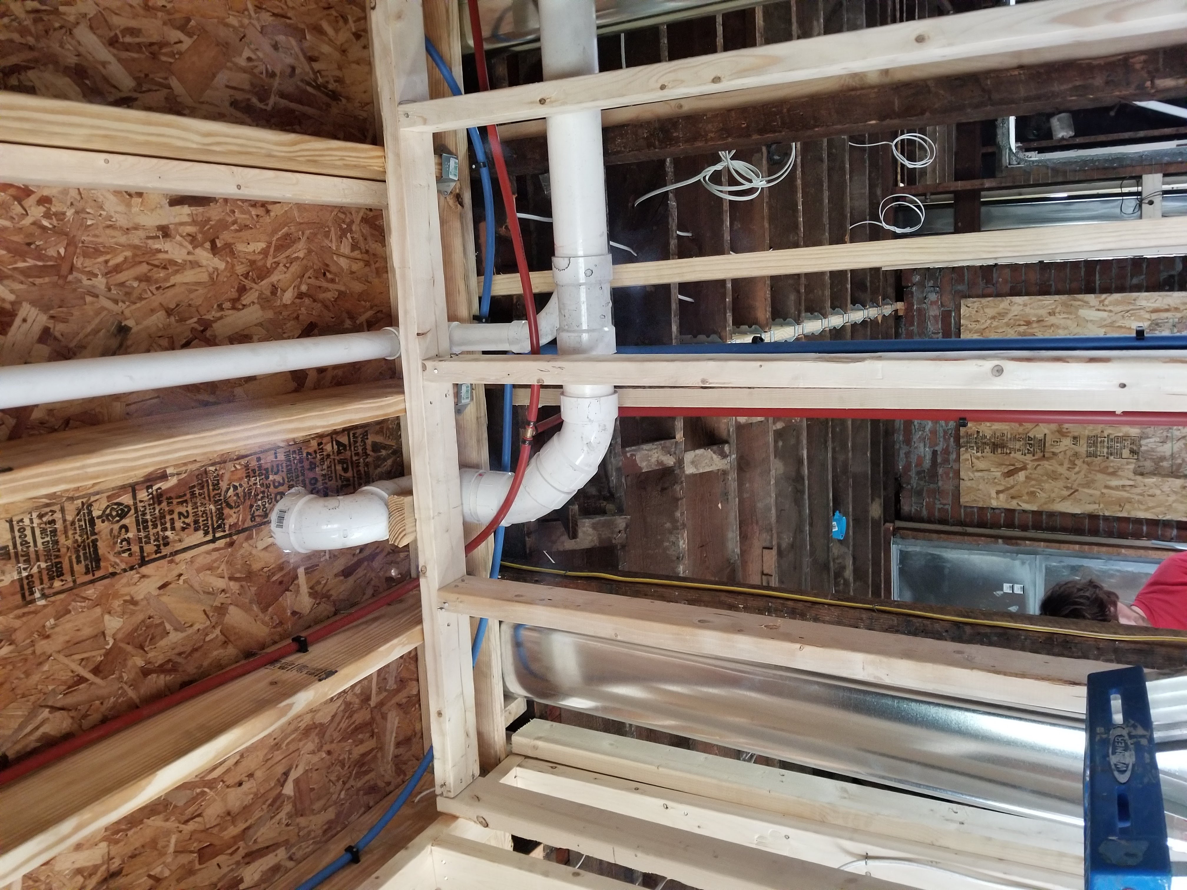 upwards piping